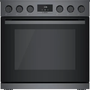 800 Series Dual Fuel Freestanding Range 30'' Black Stainless Steel