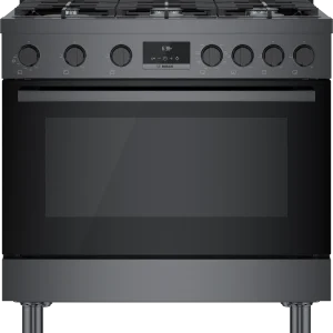 800 Series Dual Fuel Freestanding Range 36'' Black Stainless Steel