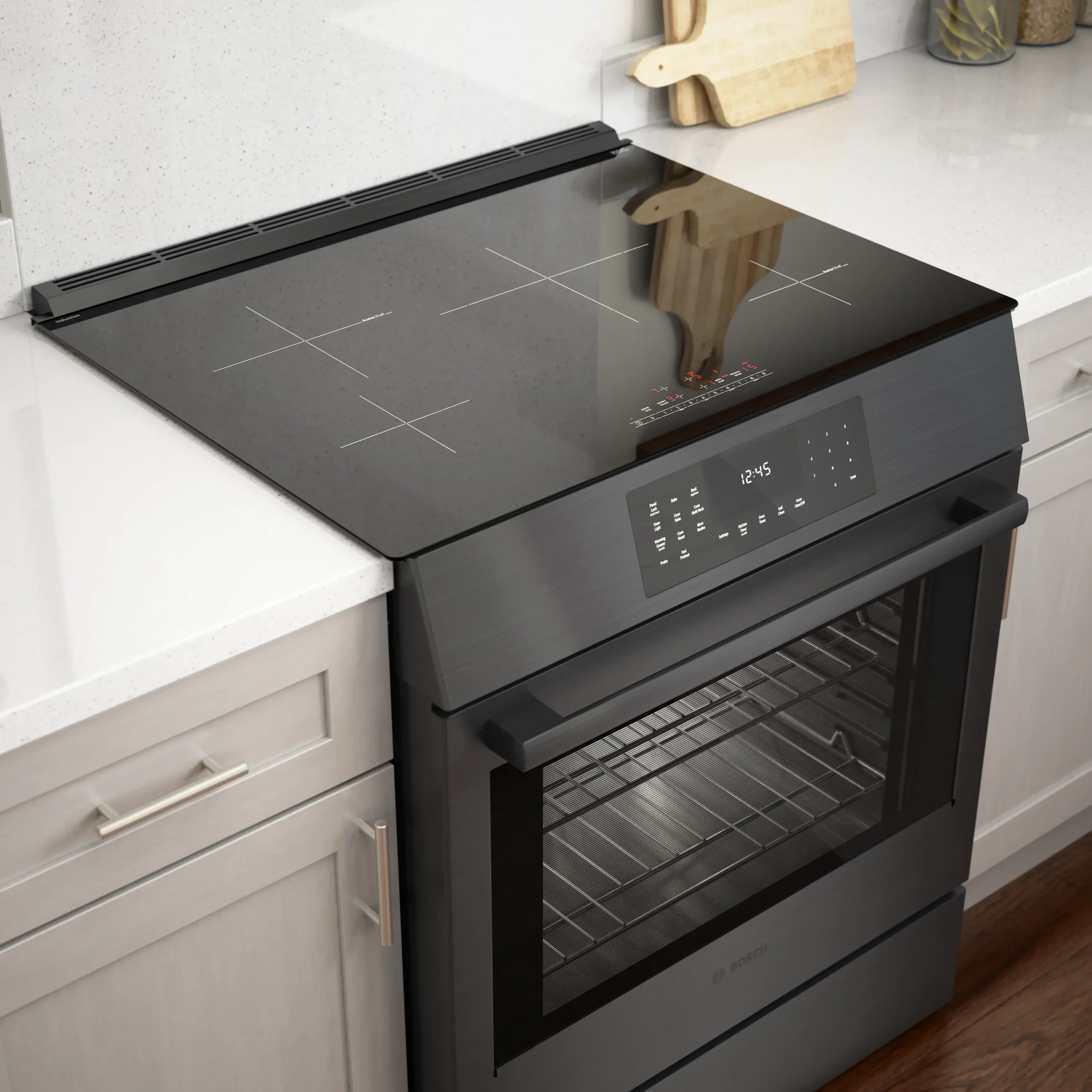 800 Series Induction Slide-in Range 30'' Black Stainless Steel - Image 10