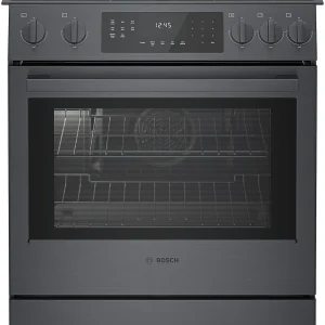 800 Series Gas Slide-in Range 30'' Black Stainless Steel
