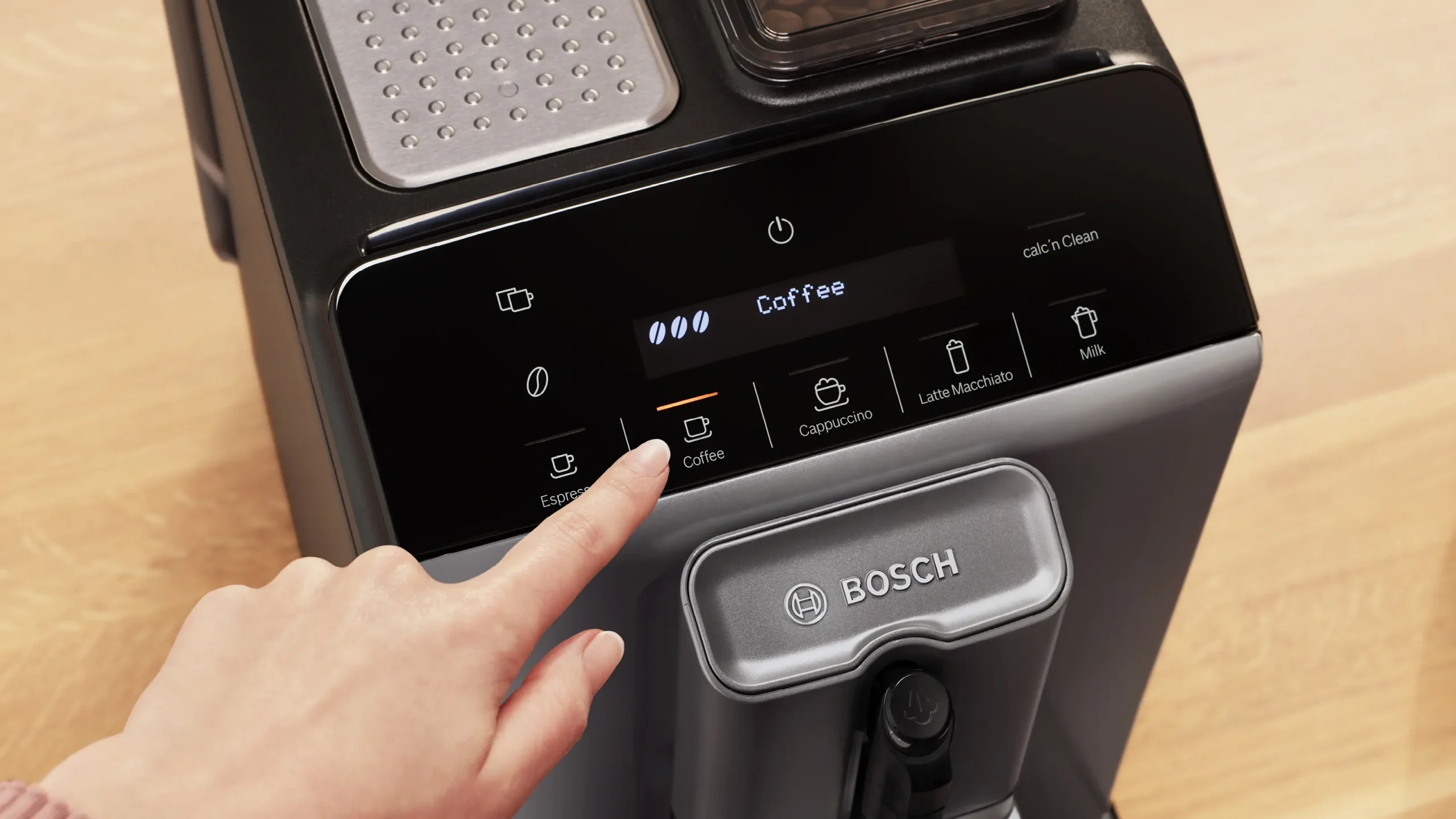 300 Series Fully Automatic Espresso Machine VeroCafe Dark Silver, Removable Water Tank - Image 7