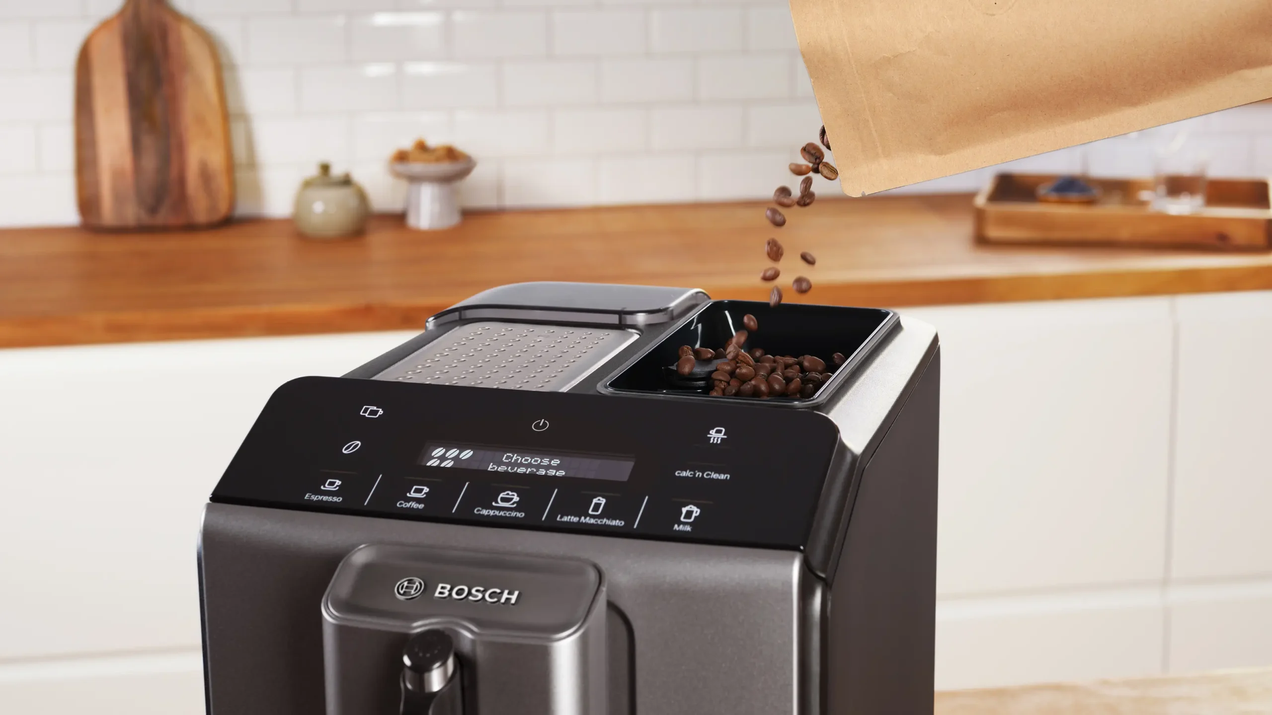 300 Series Fully Automatic Espresso Machine VeroCafe Dark Silver, Removable Water Tank - Image 9