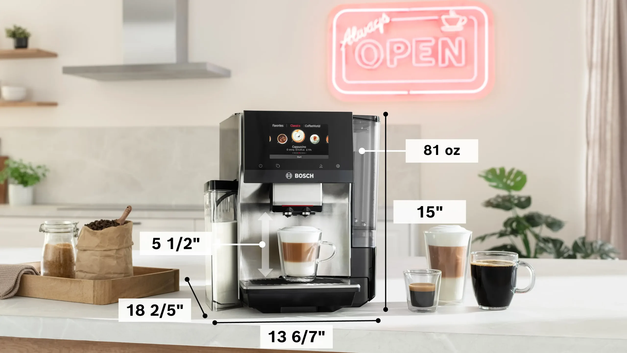 800 Series Fully Automatic Espresso Machine VeroCafe Silver, Removable Water Tank - Image 8