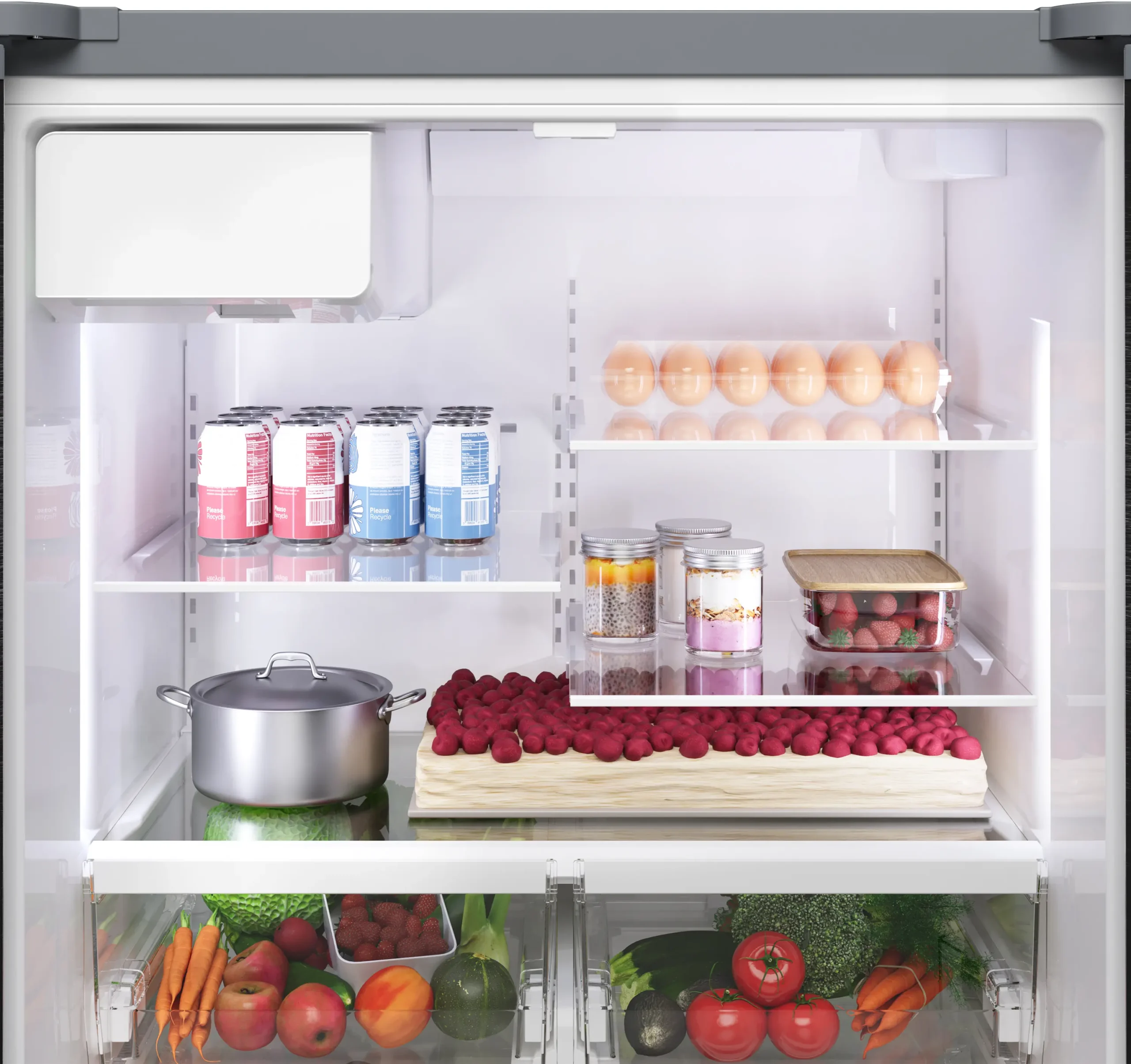 100 Series French Door Bottom Mount Refrigerator 36'' Stainless Steel - Image 7