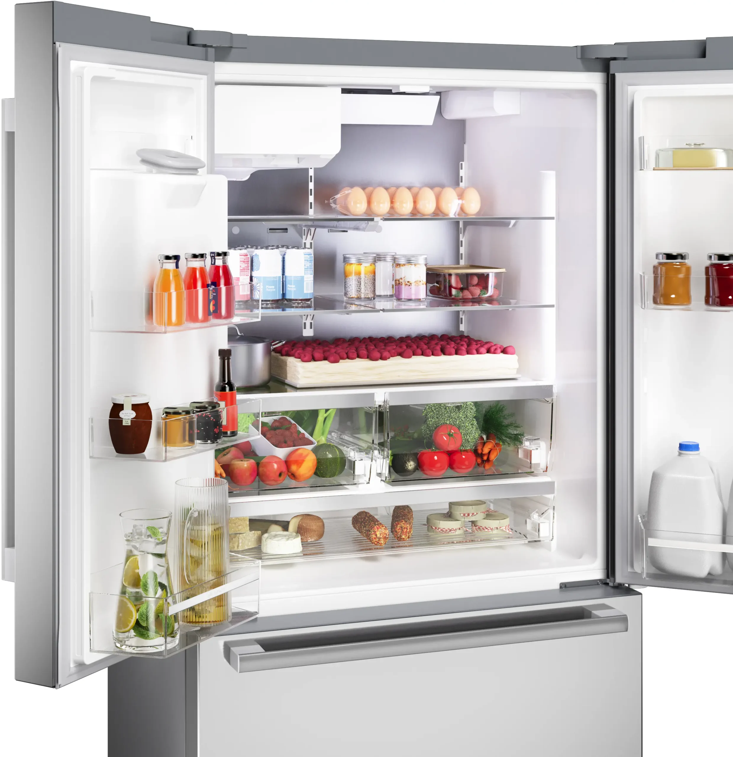 500 Series French Door Bottom Mount Refrigerator 36'' Stainless Steel - Image 5