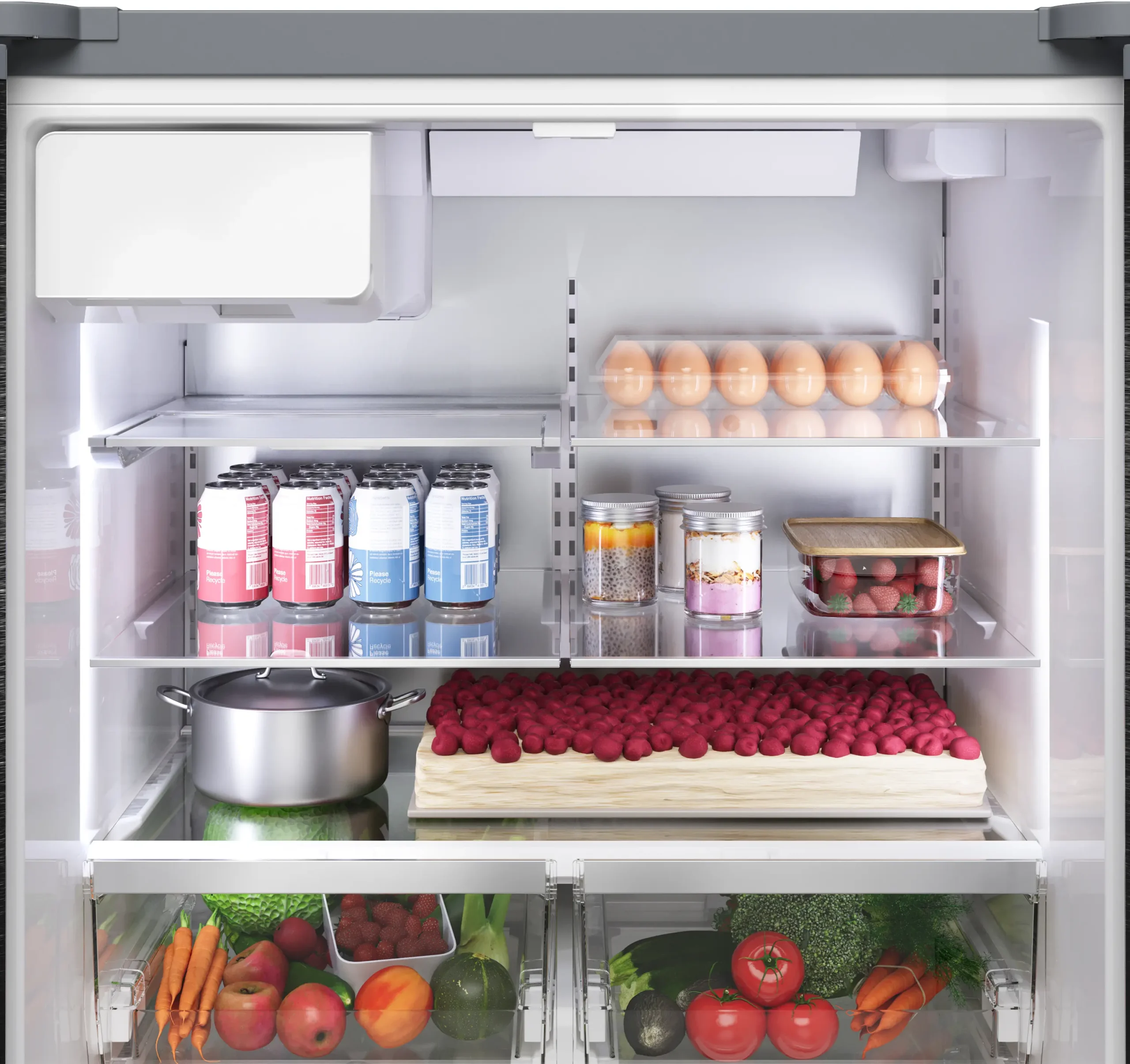 500 Series French Door Bottom Mount Refrigerator 36'' Stainless Steel - Image 6