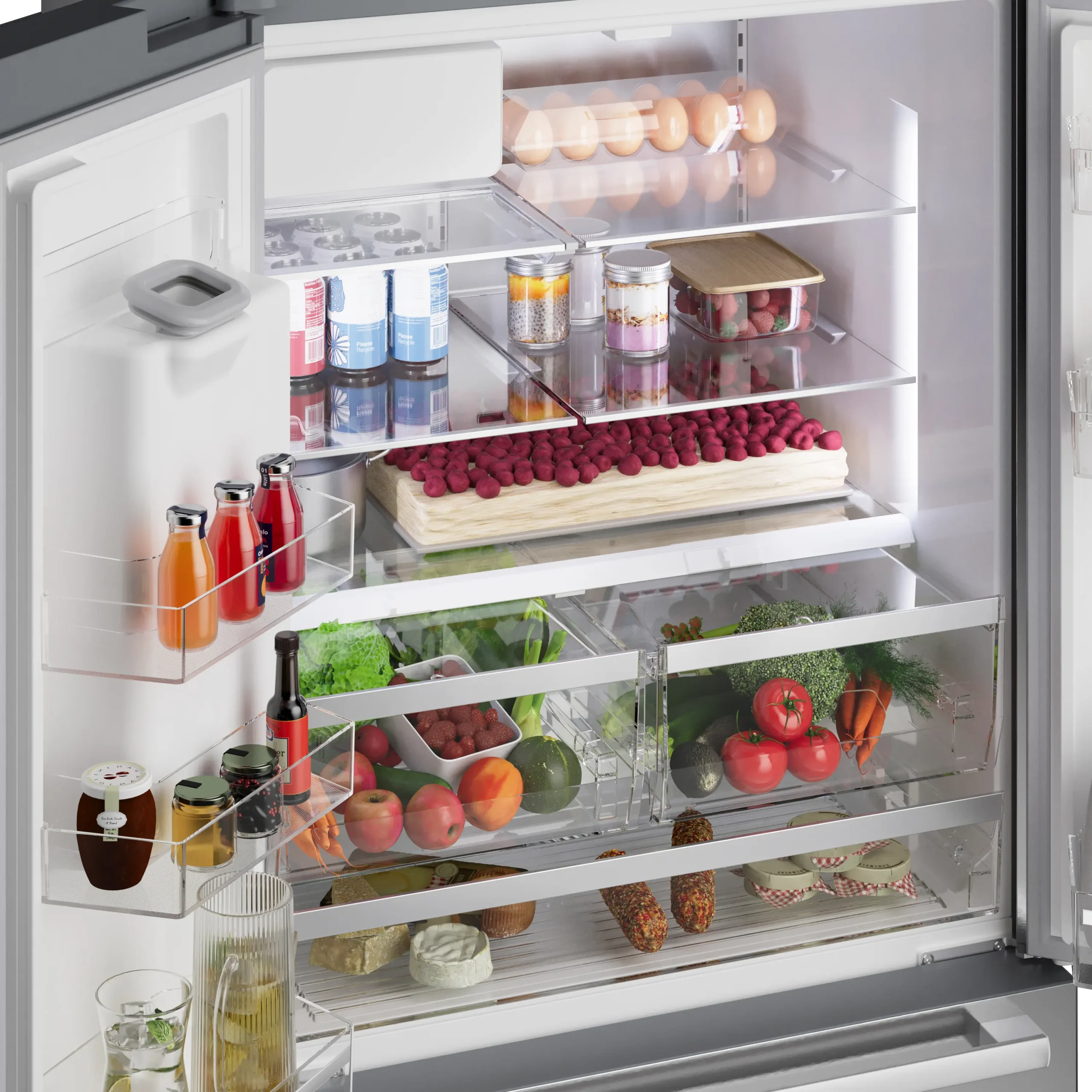 500 Series French Door Bottom Mount Refrigerator 36'' Stainless Steel - Image 8