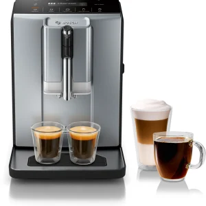 300 Series Fully Automatic Espresso Machine VeroCafe Dark Silver, Removable Water Tank