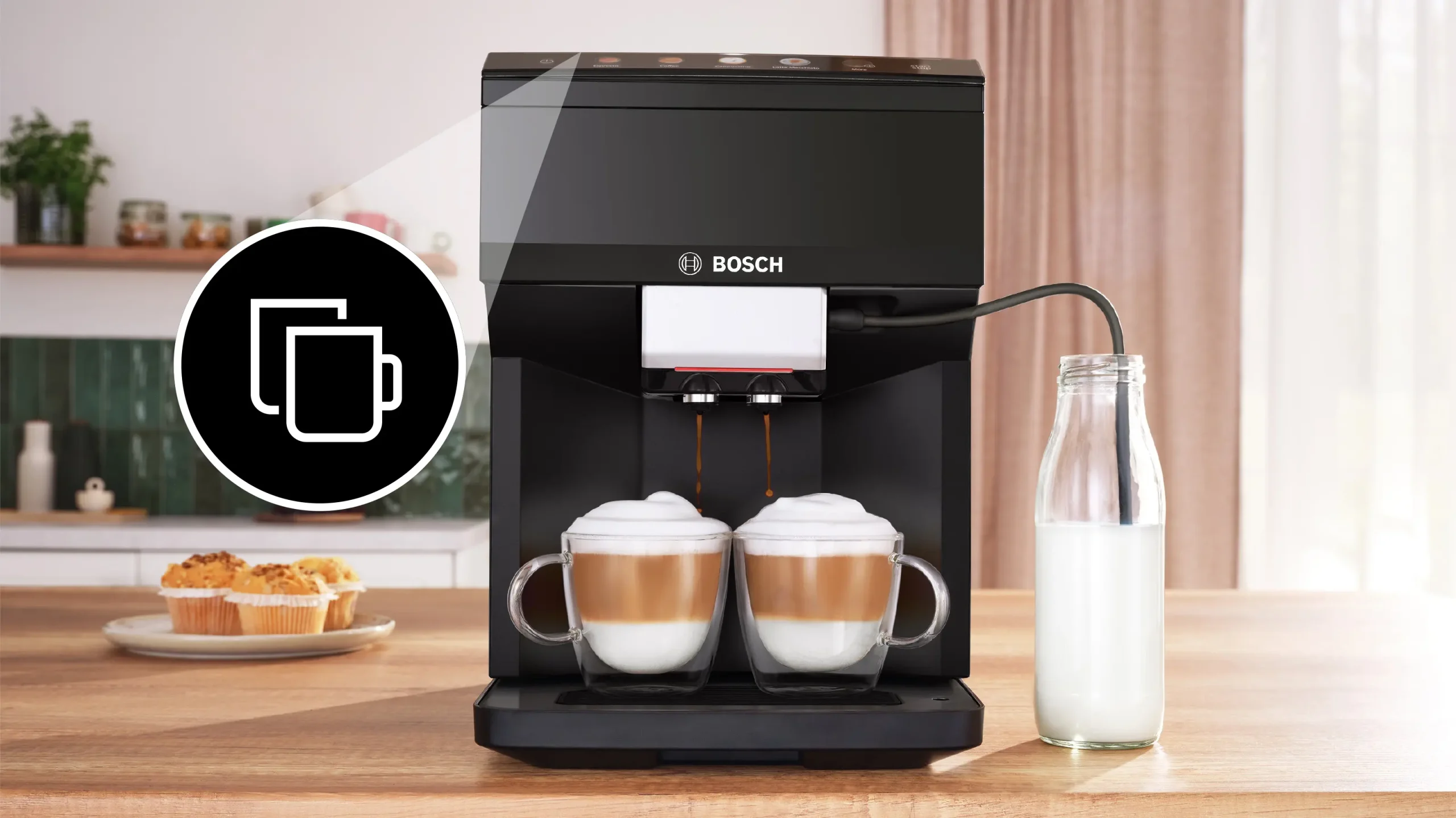 500 Series Fully Automatic Espresso Machine 500 Series VeroCafe Piano Black, Removable Water Tank - Image 2