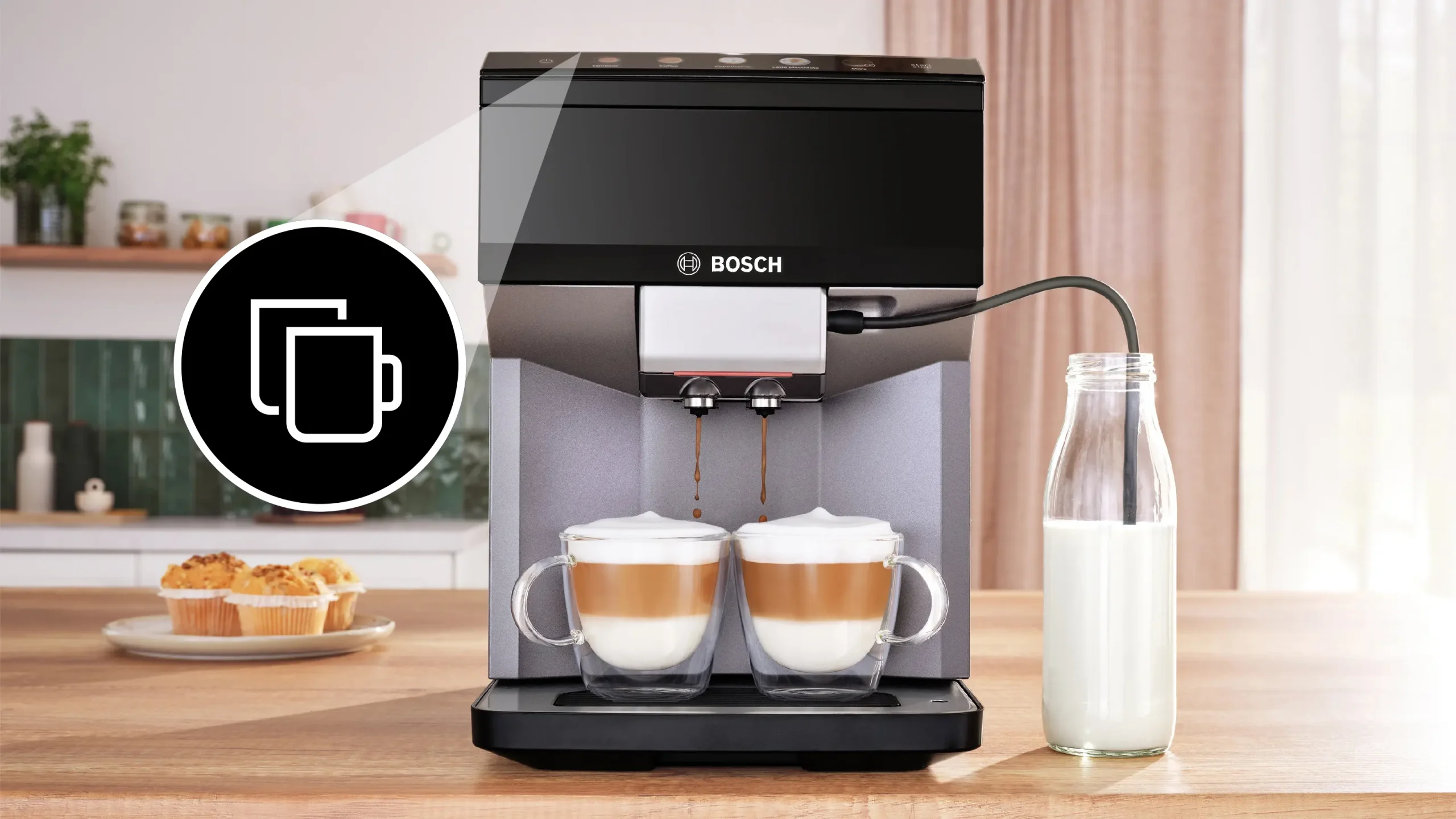 500 Series Fully Automatic Espresso Machine 500 Series VeroCafe Dark Silver, Removable Water Tank - Image 3