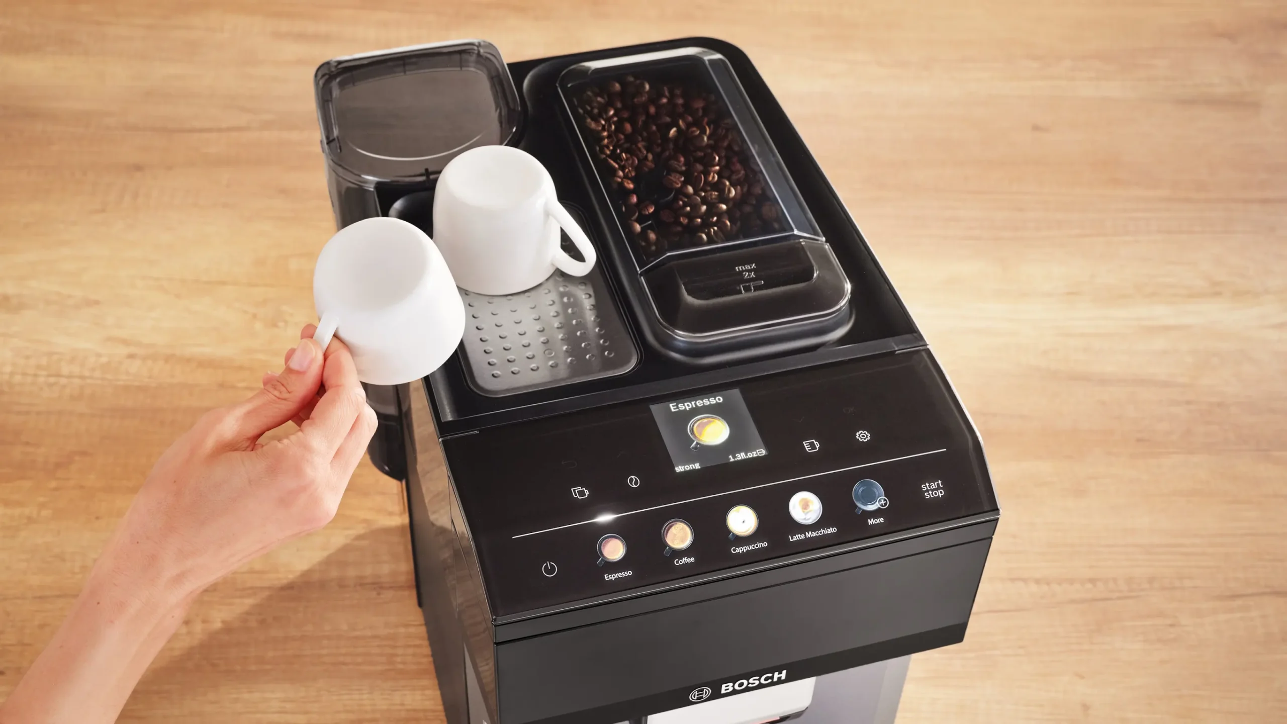 500 Series Fully Automatic Espresso Machine 500 Series VeroCafe Dark Silver, Removable Water Tank - Image 7