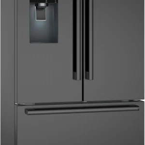 500 Series French Door Bottom Mount Refrigerator 36'' Black Stainless Steel